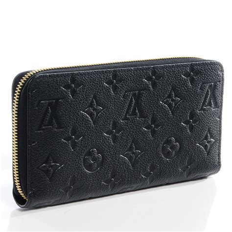 lv black long wallet with hasp|Women's Black Leather Zip Wallet .